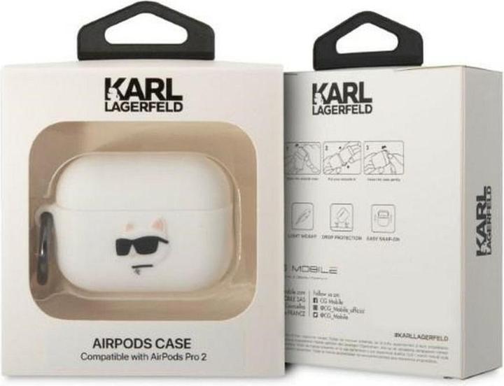 Image du produit Karl Lagerfeld Airpods Pro 2 Logo NFT Tête de Choupette Etui en silicone (Sac pour écouteurs)