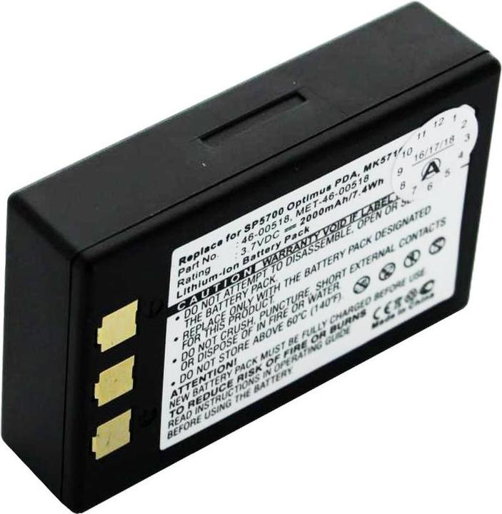 Immagine prodotto AccuCell Batteria per Metrologic SP5700 Scanner, Optimus PDA, MK5710 Batteria 46-00518, MET-46-00518