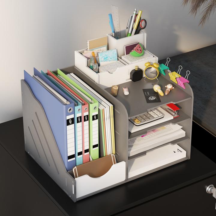 Actual product image Vinsetto Mobile pedestal with 2 lockable drawers