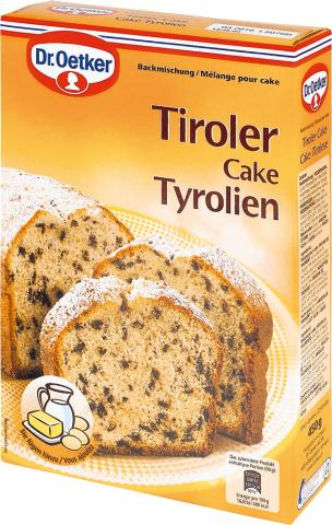 Produktbild Dr. Oetker Tiroler Cake Backmischung (450 g)