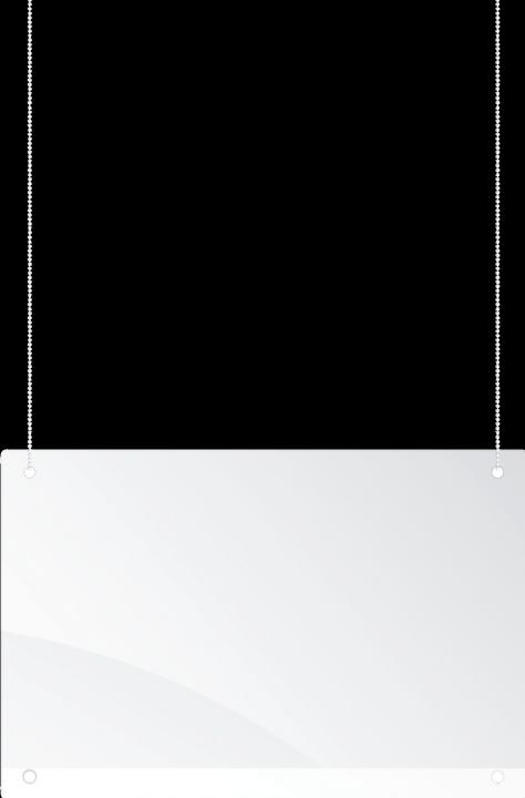 Produktbild Franken Trennwand mit Deckenhänger Acryl (65 cm, 100 cm)