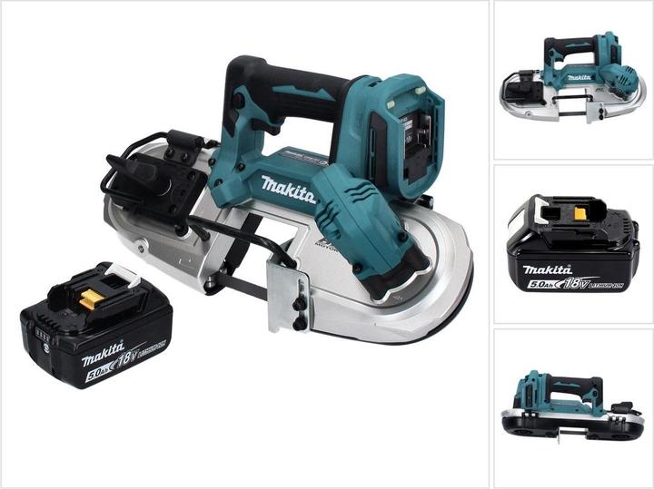 Actual product image Makita DPB 183 T1 Battery band saw 18 V 66 mm Brushless + 1x battery 5.0 Ah - without charger
