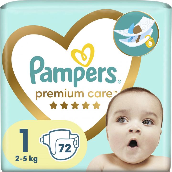 Image du produit Pampers Premium Care (Taille 1, Pack, 72 pièce(s))