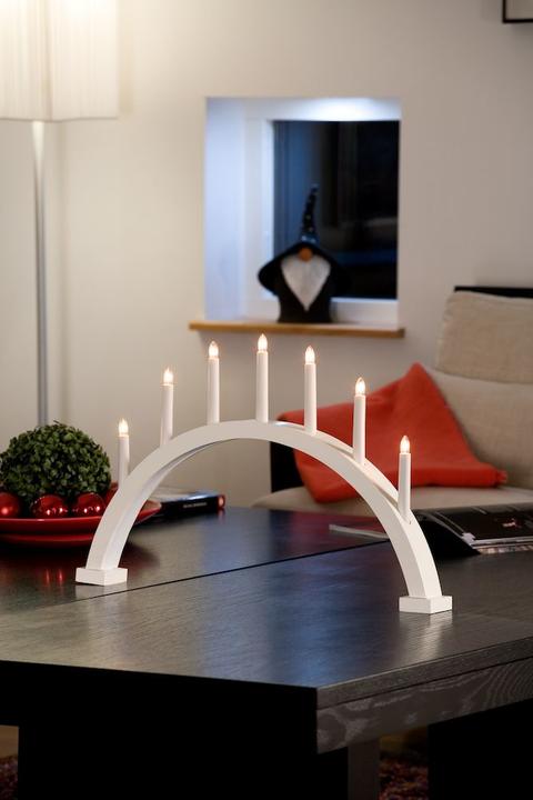 Actual product image Konstsmide Wooden candlestick Clear bulb 22