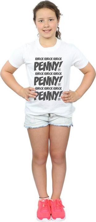 Actual product image Dam Girls Sheldon Knock Knock Penny Cotton T-Shirt (128)
