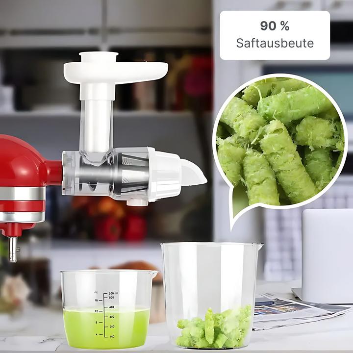 Immagine prodotto Hermex Alternativer Entsafter für KitchenAid Slow Juicer Aufsatz Saftpresse