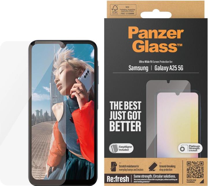 Immagine prodotto PanzerGlass Vestibilità ultra-ampia (1 Pezzo/i, Samsung Galaxy A25 5G)