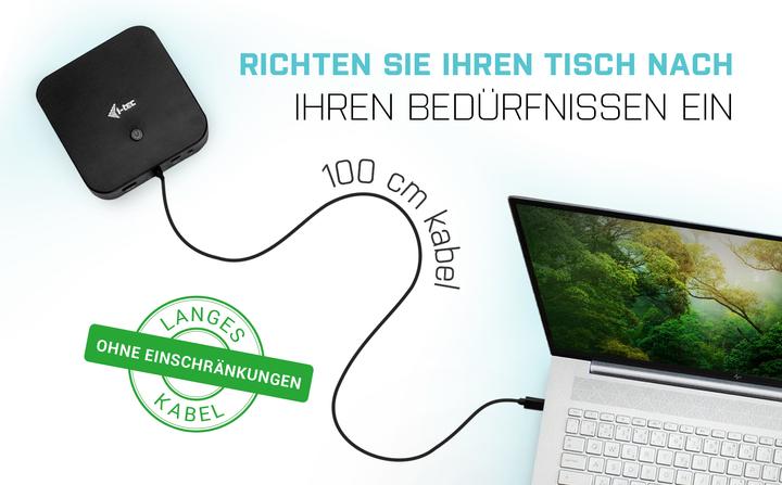 Image du produit i-tec Station d'accueil USB-C HDMI DP (USB-C, 3 Ports)