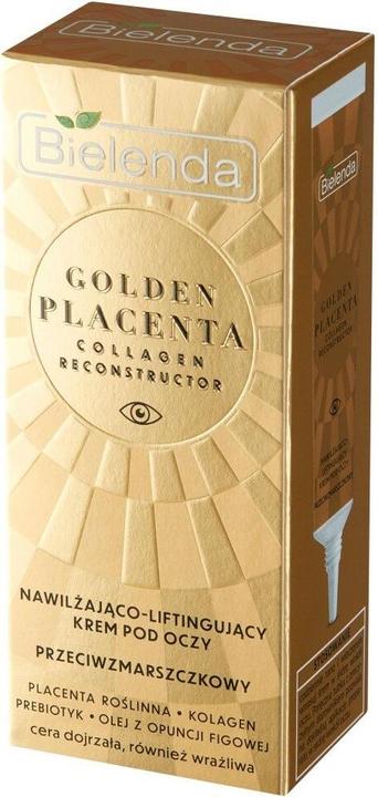 Image du produit Bielenda Golden Placenta Collagène Reconstructeur Crème Hydratante et Liftante Anti-Rides Yeux 15Ml (15 ml, Jour + nuit)