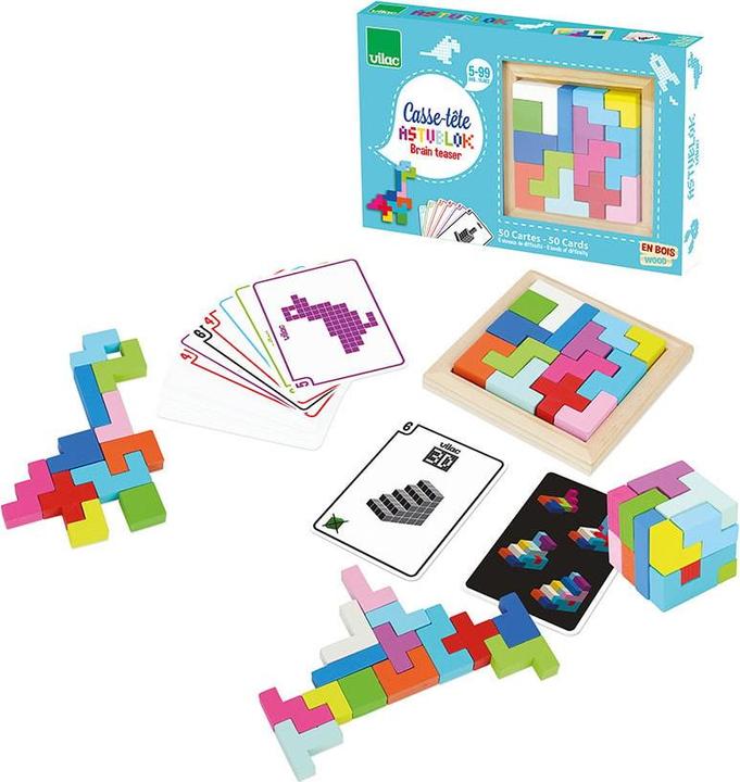 Produktbild Vilac Astublok Tetris Legespiel (Deutsch, Französisch, Italienisch, Englisch)