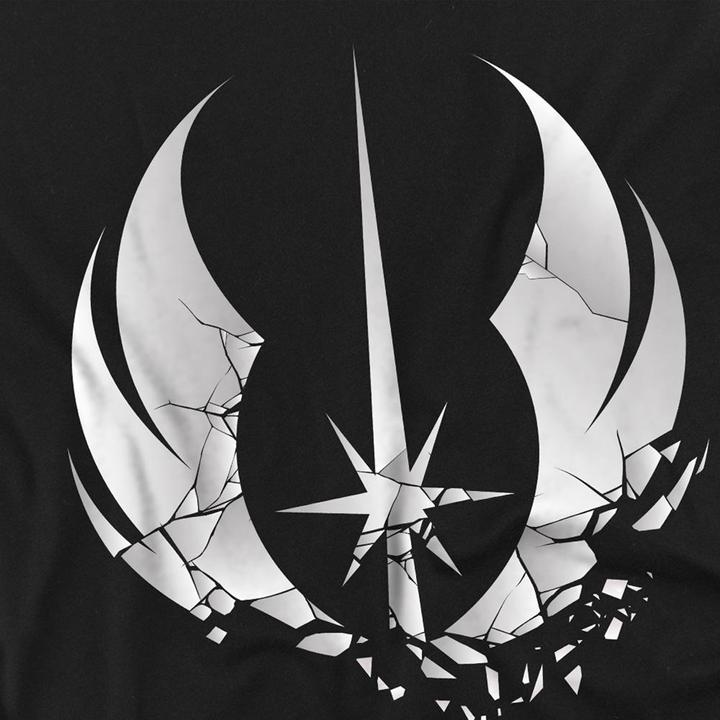 Actual product image Star Wars Unisex Adult Jedi Obi Wan Kenobi Shattered T-Shirt (S)