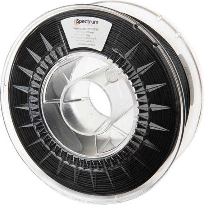 Image du produit Filament PA Nylon PA6 CF15 carbon 0.5kg 1.75mm (1.75 mm, 750 g, Noir)