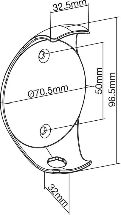 Actual product image InLine Mount for Google Home Mini (1 pcs., Wall installation)