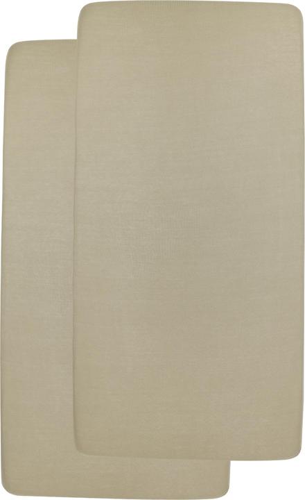 Actual product image Meyco jersey fitted sheet 2-pack 60x120 taupe