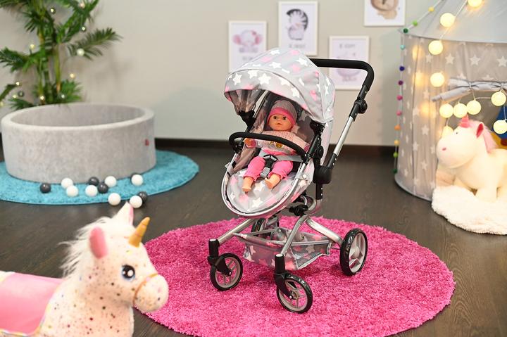 Image du produit Knorrtoys Puppenwagen Boonk - "star grey pink"