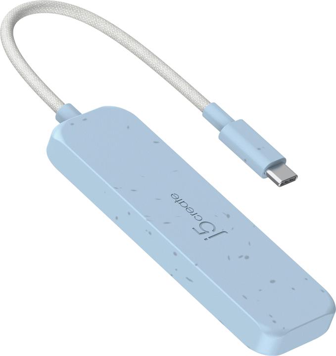 Actual product image j5Create Eco-Friendly USB-C to 4-Port Type-C & Type-A Gen 2 Hub, USB 3.2 Gen 1 (3.1 Gen 1) Type-C, U (USB-C, 4 Ports)