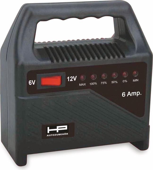 Produktbild HP Autozubehör Batterie-Ladegerät 6 AMP (12V, 6V, 6 A)