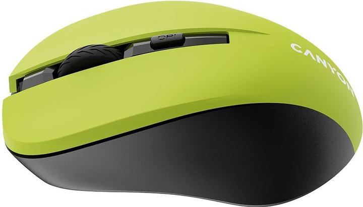 Immagine prodotto Canyon MW-1, Mouse ottico wireless USB, 800/1000/1200 dpi, giallo (Senza fili)