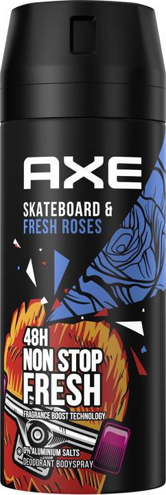 Actual product image AXE Deo Skateboard & Fresh Roses 150 ml (Spray, 150 ml)