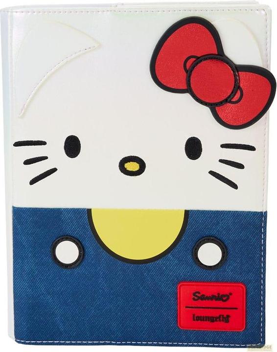 Actual product image Loungefly Hello Kitty by pearlescent notebook 50th Anniversary