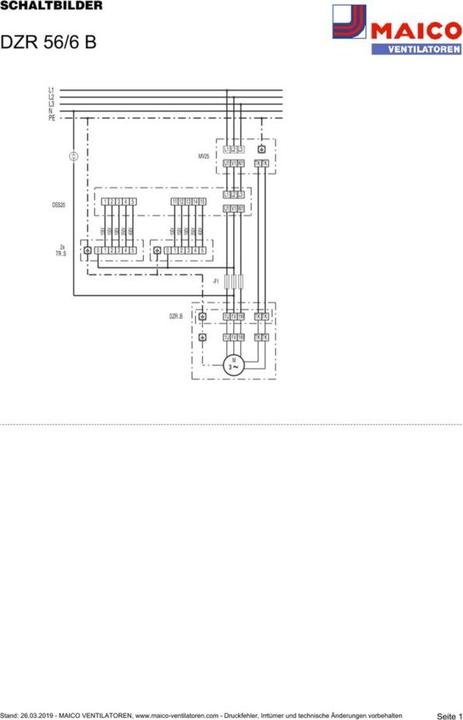 Actual product image Maico MAI DZR 56/6 B axial duct fan, DN560, three-phase current
