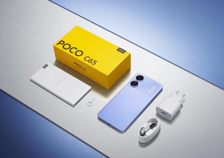 Actual product image Xiaomi Poco C65 (128 GB, Violet, 6.74", Dual SIM, 50 Mpx, 4G)