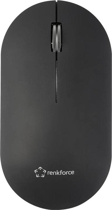 Actual product image Renkforce RF-WM-200-1 Maus Kabellos, Bluetooth® Optisch Schwarz 3 Tasten 4000 (Wireless)
