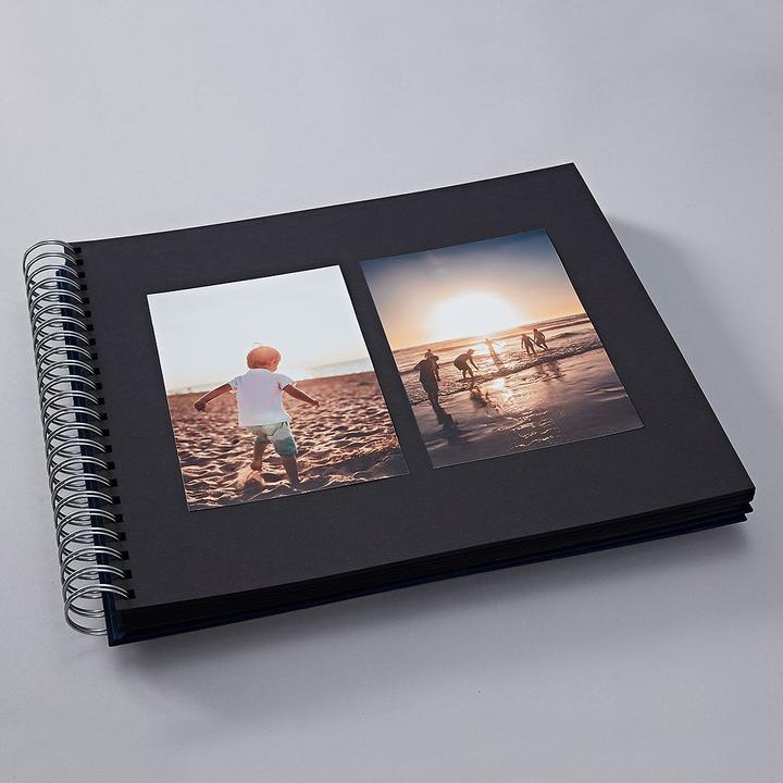 Actual product image Semikolon Photo album Maxi Mucho 34.5 x 30 cm Blue, Black pages (10 x 15 cm, 9 x 13 cm)