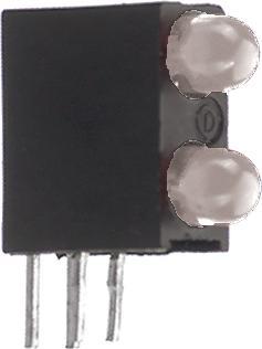 Actual product image Dialight Print LED Gr 565nm, R 635nm 3 mm green/red
