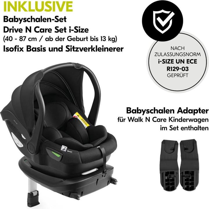 Produktbild Hauck 4in1 Kinderwagen-Set Walk N Care Air Trio Kinderwagen 3 in 1