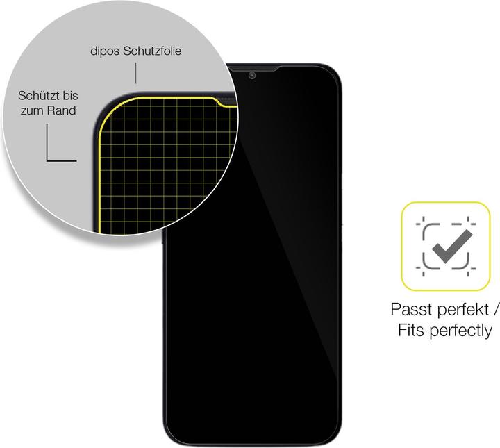 Actual product image Dipos 3D Full Cover Screen Protector (1 Piece, Doro 8200)