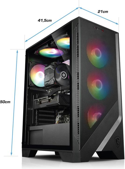 Produktbild Kiebel Cobra V (AMD Ryzen 5 5500, 32 GB, 1000 GB, Radeon RX 6600)