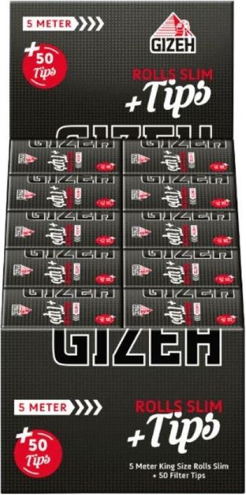 Produktbild Black Rolls Slim 5m + Tips Display 20pcs