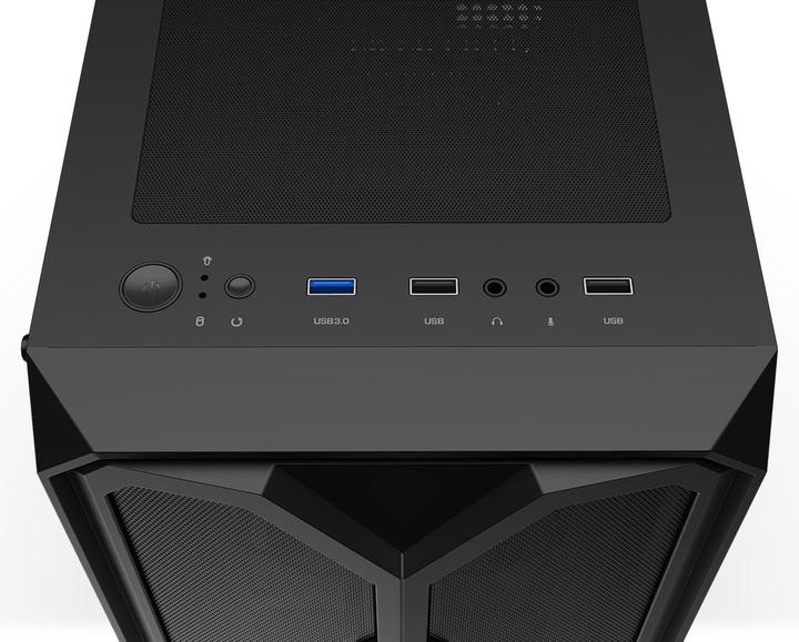 Produktbild Krux Odys Case (KRX0097) Black (mATX, ATX)