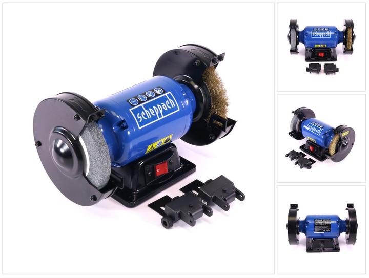 Image du produit Scheppach SM150LB Ponceuse double avec brosse - 230-240V 50Hz 400W - 150mm (Meuleuse d'établi, 400 W)