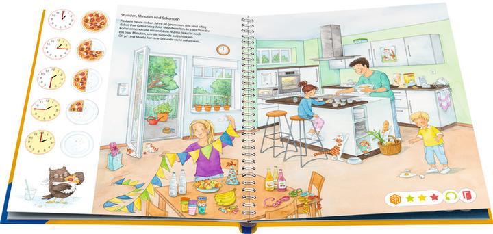 Actual product image tiptoi Meine Lern-Spiel-Welt: Uhr und Zeit (German, Silke Voigt, Heike Tober, 2024)