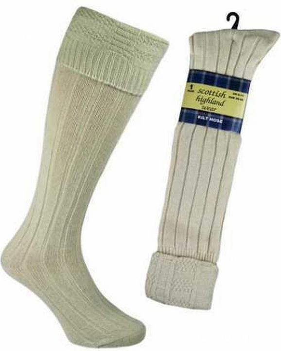 Produktbild Universal Textiles Scottish Highland Wear Kniestrümpfe mit WollAnteil 1 Paar (Einzelpack, 39 - 45)