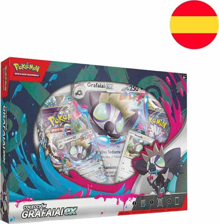 Produktbild Pokémon Spanische Pokemon Grafaiaia Sammelkartenspiel-Box (Booster Pack)