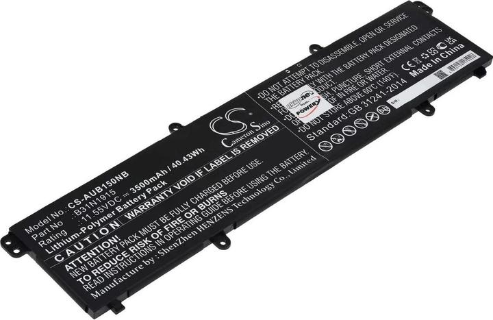 AccuCell Akku Asus Expertbook B1 B1400ceae / B1 B1500ceae / Typ B31N1915 (3500 mAh)