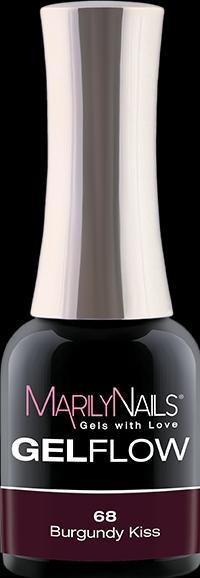 Produktbild Marily Nails GELFLOW – 68 Burgundy Kiss (Burgundy Kiss, UV-Gel Lack)