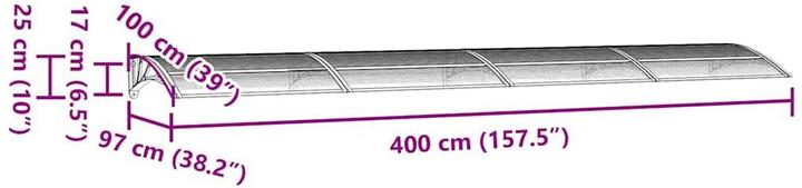 Actual product image VidaXL Reiko (400 x 100 cm)