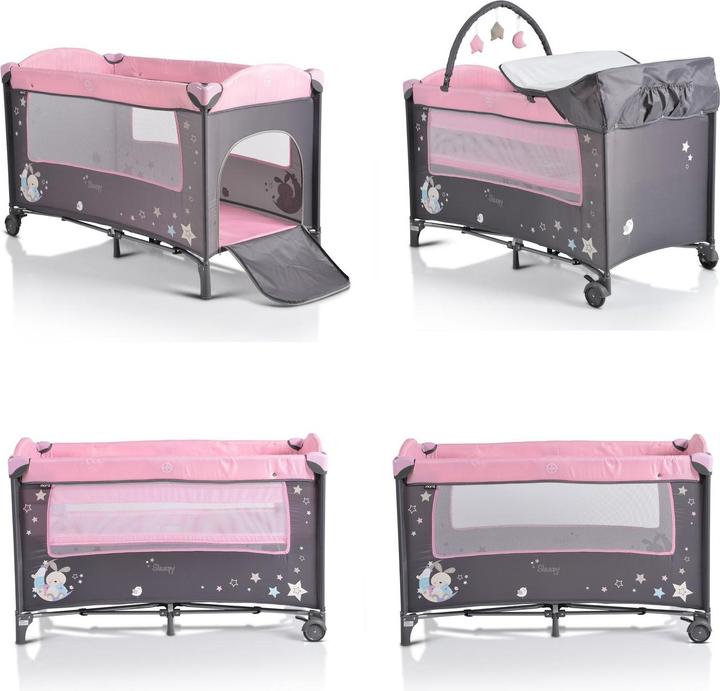 Actual product image Moni Travel cot Sleepy with wheels