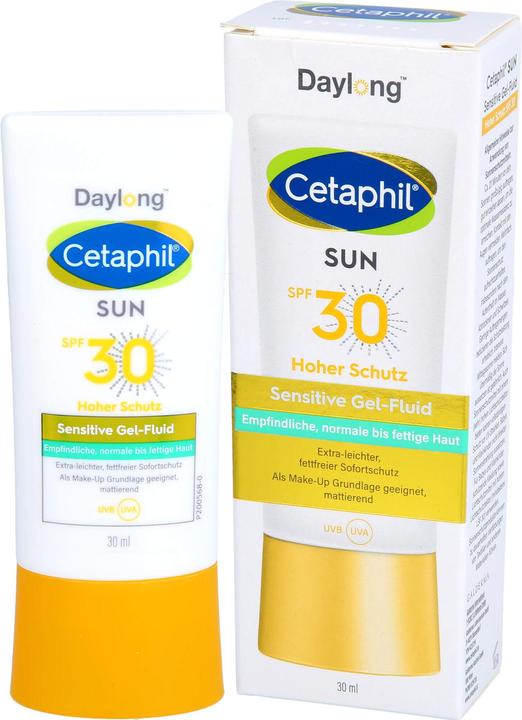 Produktbild Daylong Cetaphil sun 30 sensitive Gel-Fluid Gesicht, 30 ml Gel (Sonnengel, SPF 30, 30 ml)
