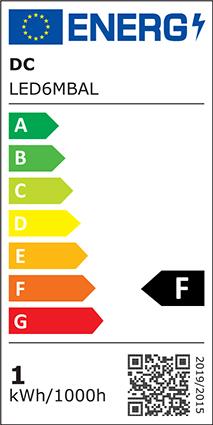 Energy Label Scharnberger+Hasenbein LED SMD Spot (BA15d, 1 W, 100 lm, 1 x, F)