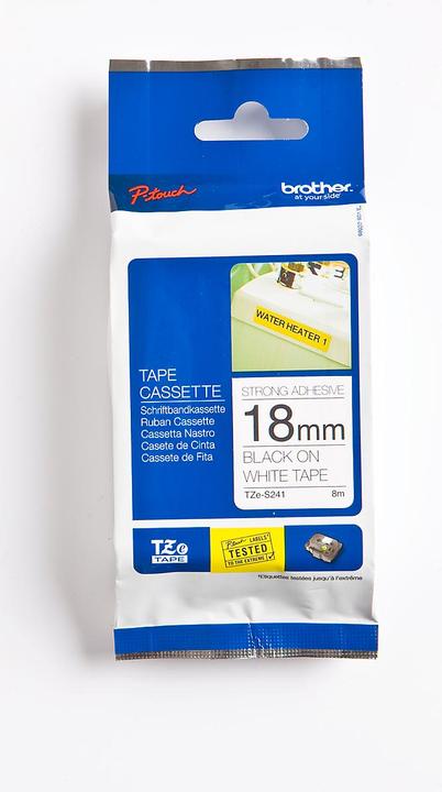 Brother Tze-S241 (1.80 cm, Schwarz, Weiss)