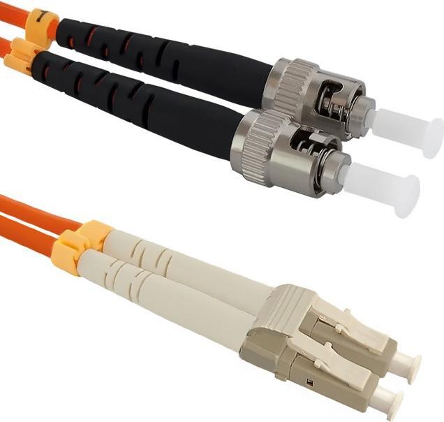Qoltec 54072 Câble à fibre optique LC/UPC ST/UPC LSZH OM2 (2 m)