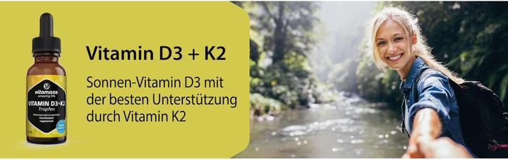 Produktbild Vitamaze Vitamin D3 + K2 (1 Stück, Tropfen)