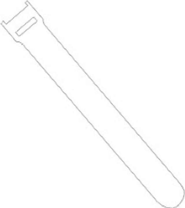 Fastech ETK-3-3 Cinghia per cabel, bianco (Fascette in velcro, 250 mm, 1 pz.)
