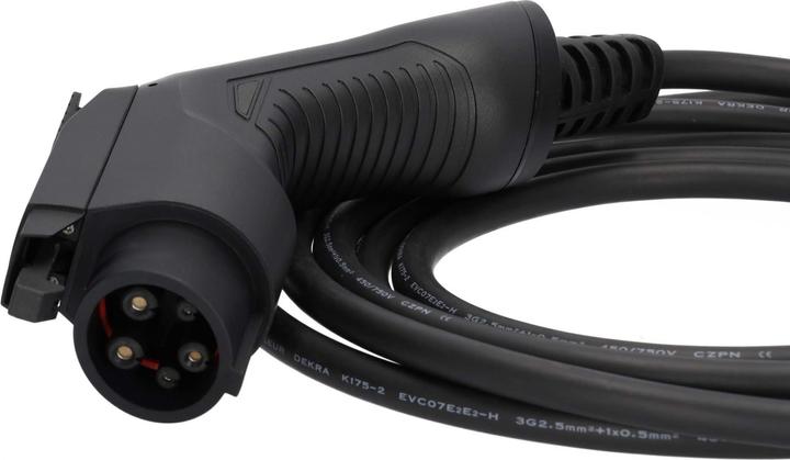 Produktbild Deltaco Typ 2 auf Typ 1 Kabel (Typ 2, 3.60 kW, 16 A, 10 m)