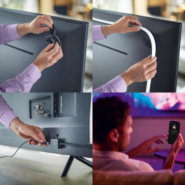 Produktbild Philips Hue Play Gradient Lightstrip 75" (RGBW, 304 cm, Indoor)